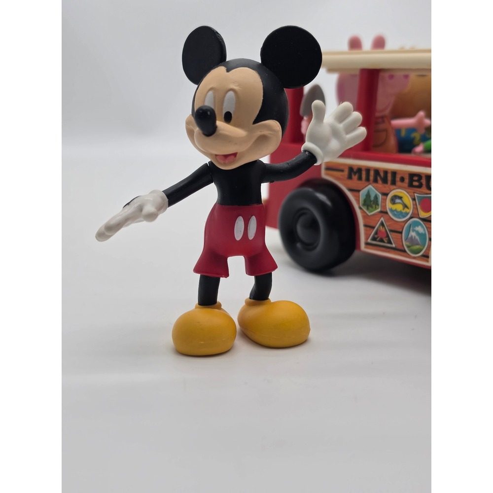 1969 Fisher Price Play Family Mini Bus Model #141 with Mickey and Peppa Pig - Picture 2 of 16